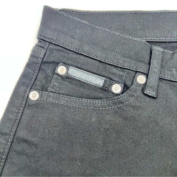 Calvin Klein Men's Black Slim Straight Fit Denim Jeans w/Stretch W28 X L30 - Picture 12 of 14